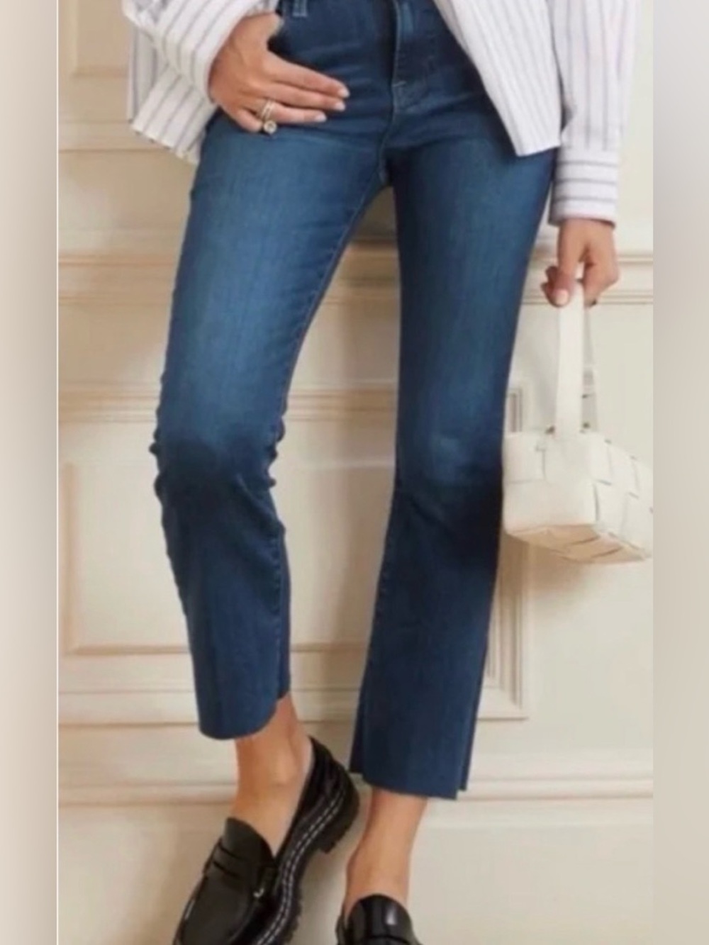 FRAME Le Crop Mini Boot Frayed Hem Jeans 31